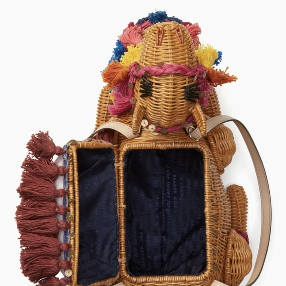 NWT KATE SPADE RARE CAMEL SPICE THINGS UP BAG PURSE - Picture 7 of 8